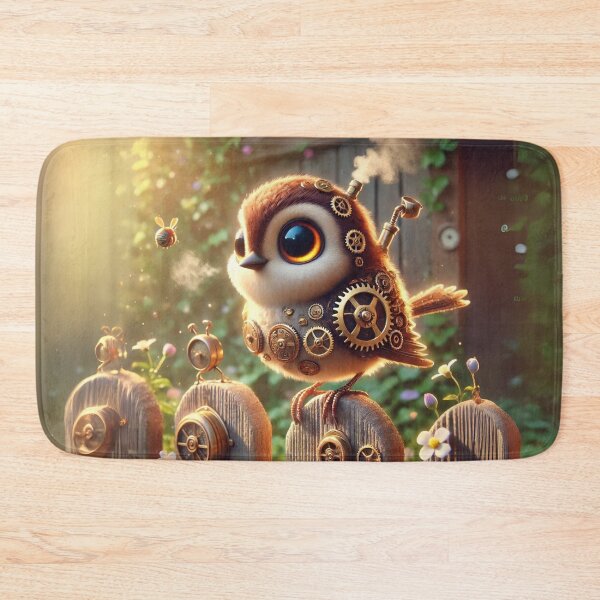 Item preview, Steampunk House Sparrow Garden Scene designed and sold by Sillytoe.