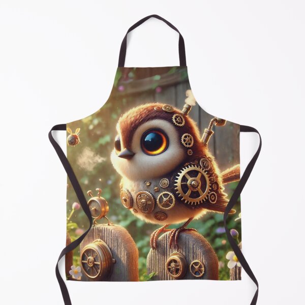 Item preview, Steampunk House Sparrow Garden Scene designed and sold by Sillytoe.