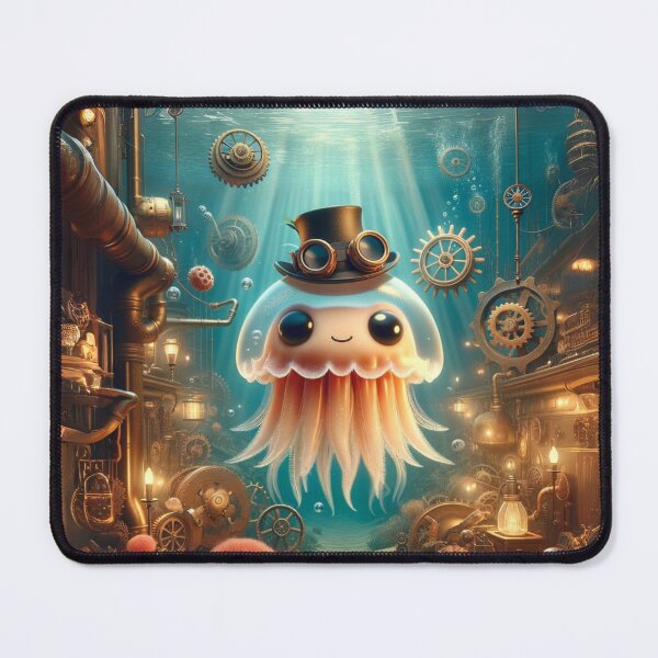 Item preview, Steampunk Irukandji Jellyfish in Underwater Wonderland designed and sold by Sillytoe.