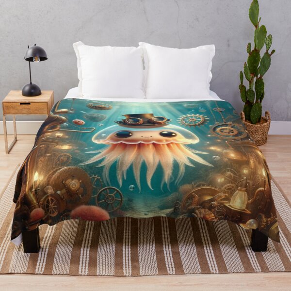 Item preview, Steampunk Irukandji Jellyfish in Underwater Wonderland designed and sold by Sillytoe.
