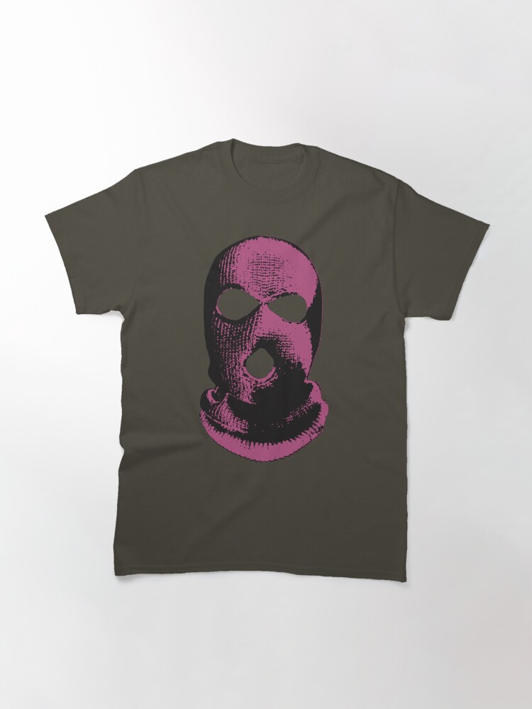 "Pink Balaclava" Tshirt by Rosenburg Redbubble