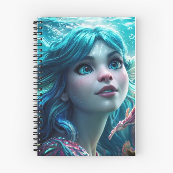 Item preview, Ethereal Mermaid Swimming Through Abstract Waters designed and sold by highplacidity.