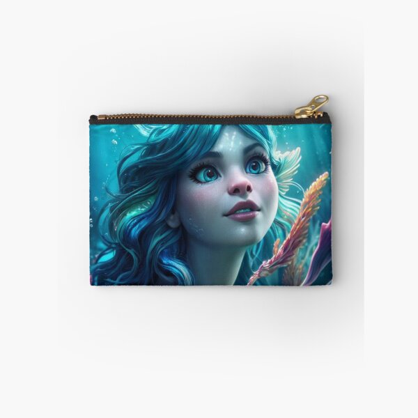 Item preview, Ethereal Mermaid Swimming Through Abstract Waters designed and sold by highplacidity.