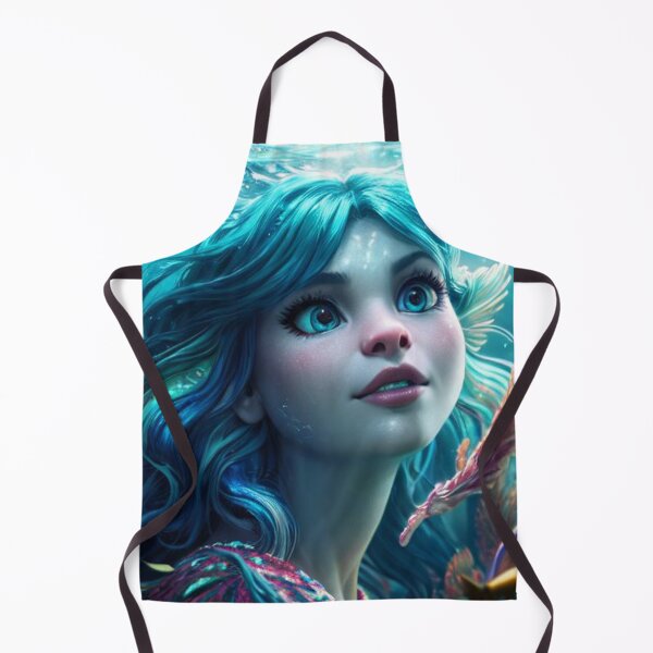 Item preview, Ethereal Mermaid Swimming Through Abstract Waters designed and sold by highplacidity.