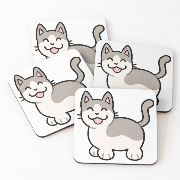 Item preview, Silly Lilac Gray and White Bicolor Cat designed and sold by ZorriSparkles.