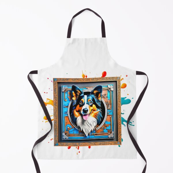 Item preview, Animals in frame. Collie dog. designed and sold by Drone-tees.