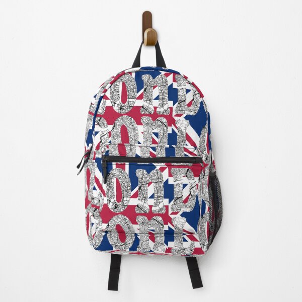 Item preview, London City Map Typography – Urban Art on Union Jack Flag designed and sold by Michael van der Hoorn.