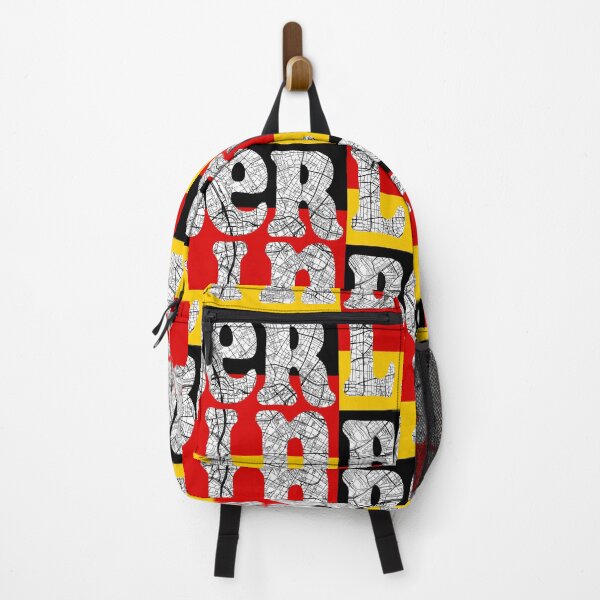 Item preview, Berlin City Map Typography - Germany Flag Urban Design designed and sold by Michael van der Hoorn.