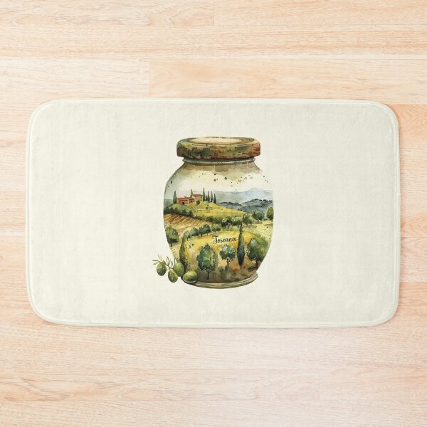 Item preview, Toscana closed into an Olive Jar watercolor art designed and sold by EmeraldeaArt.
