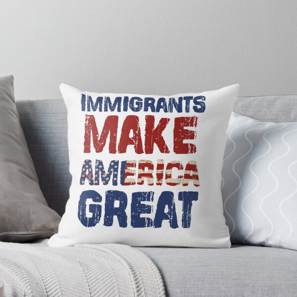 Item preview, Immigrants Make America Great - Patriotic Grunge Design designed and sold by Mahmoud Salah.