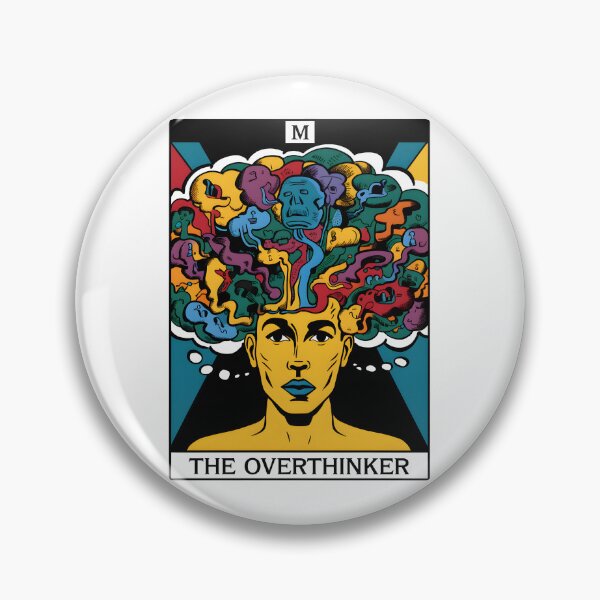 Item preview, "The Overthinker" Tarot Card | Surreal Pop Art & Chaotic Mind Aesthetic designed and sold by MillennialVibe.
