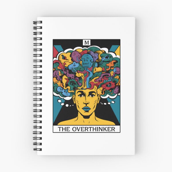 Item preview, "The Overthinker" Tarot Card | Surreal Pop Art & Chaotic Mind Aesthetic designed and sold by MillennialVibe.