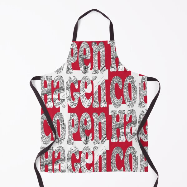 Item preview, Copenhagen City Map Typography - Denmark Flag Urban Design designed and sold by Michael van der Hoorn.