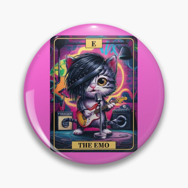 Item preview, "The Emo" Tarot Card | Sad & Moody Emo Cat Aesthetic designed and sold by MillennialVibe.