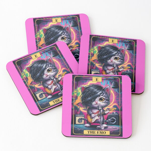 Item preview, "The Emo" Tarot Card | Sad & Moody Emo Cat Aesthetic designed and sold by MillennialVibe.