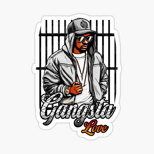 Artikel-Vorschau von Gangsta Sticker, designt und verkauft von Topoartispp.