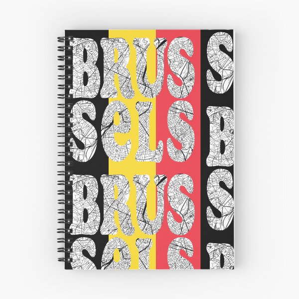 Item preview, Brussels City Map Typography - Belgium Flag Urban Design designed and sold by Michael van der Hoorn.