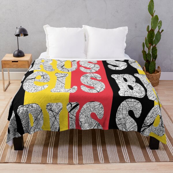 Item preview, Brussels City Map Typography - Belgium Flag Urban Design designed and sold by Michael van der Hoorn.