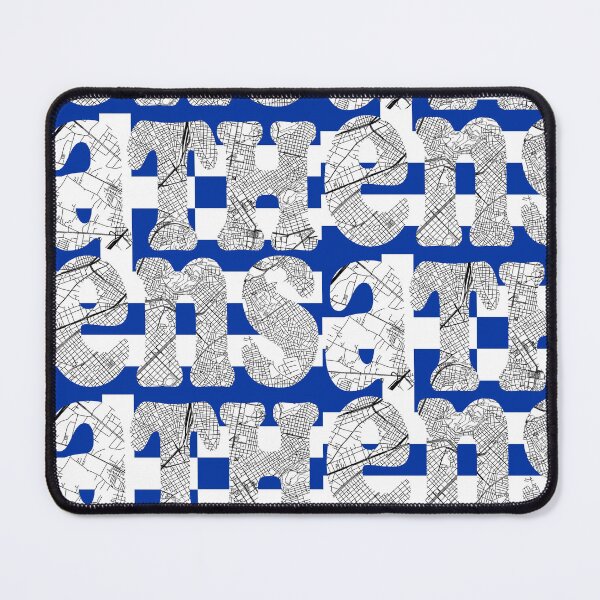 Item preview, Athens City Map Typography - Greece Flag Urban Design designed and sold by Michael van der Hoorn.