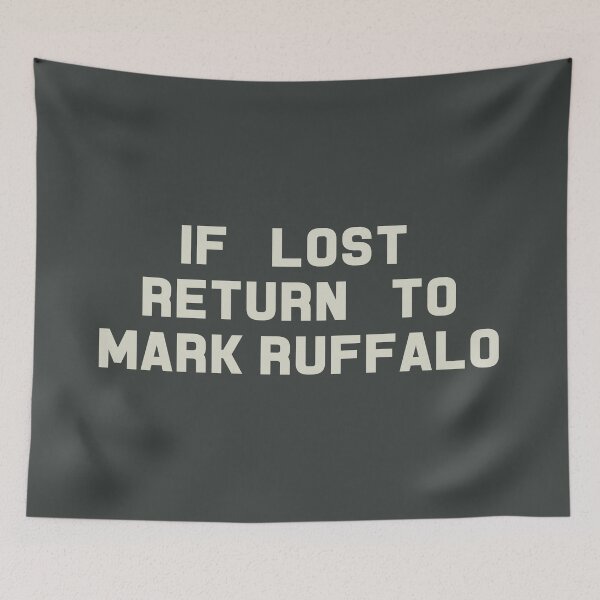 Item preview, If Lost Return to Mark Ruffalo Tee designed and sold by deluluhaze.