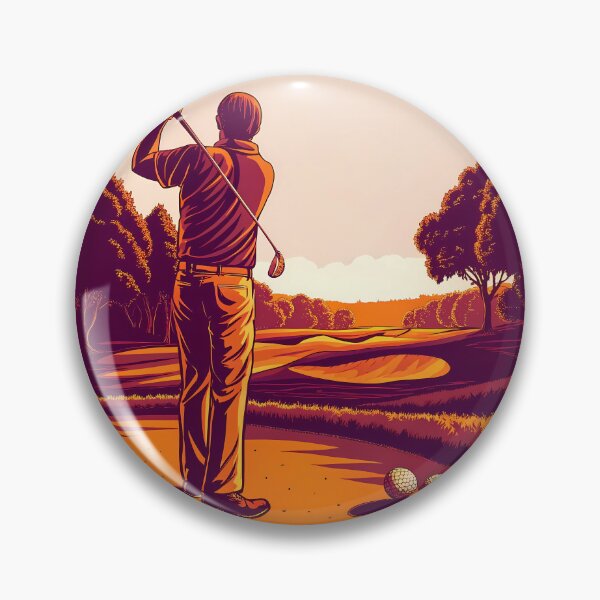 Artikelvorschau, Juan Golfplatz Kunst Sport Illustration Golf Landschaft entworfen und verkauft von ART ATTACK ZONE.