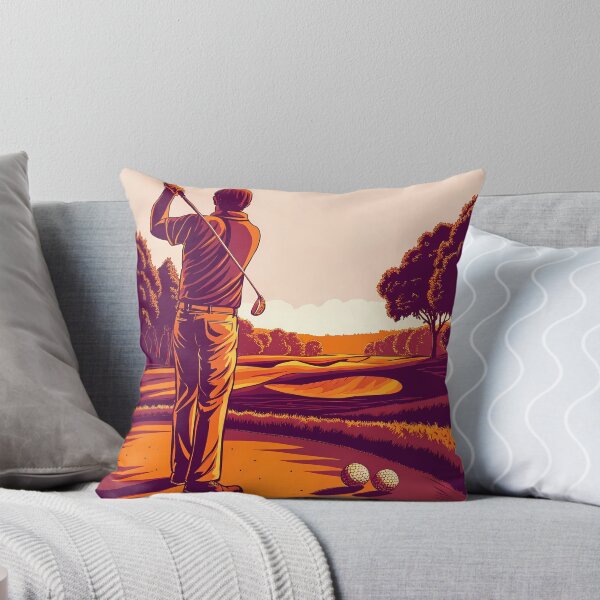 Item preview, Juan Golf Course Art Sport Illustration Golfing Landscape designed and sold by ART ATTACK ZONE.