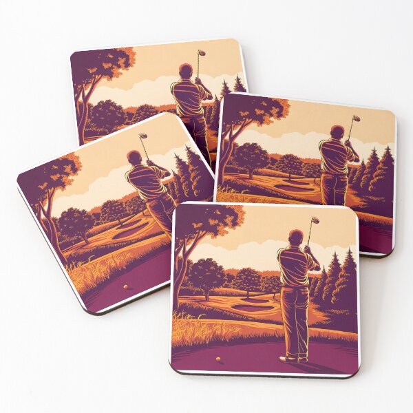 Item preview, Robert Golf Course Art Sport Illustration Golfing Landscape designed and sold by ART ATTACK ZONE.
