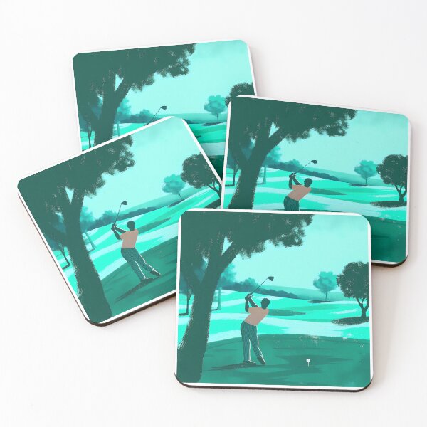 Item preview, Pedro Golf Course Art Sport Illustration Golfing Landscape designed and sold by ART ATTACK ZONE.