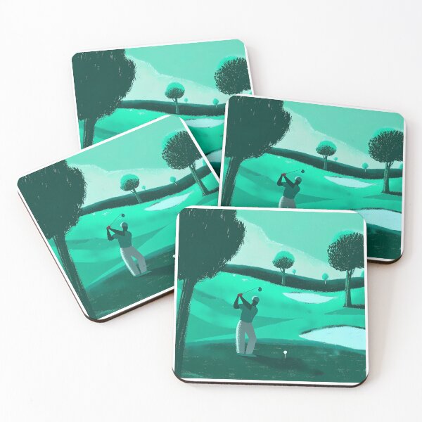 Item preview, Mark Golf Course Art Sport Illustration Golfing Landscape designed and sold by ART ATTACK ZONE.