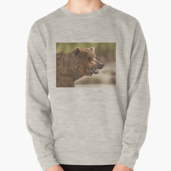 Alaskan Brown Bear Pullover Sweatshirt