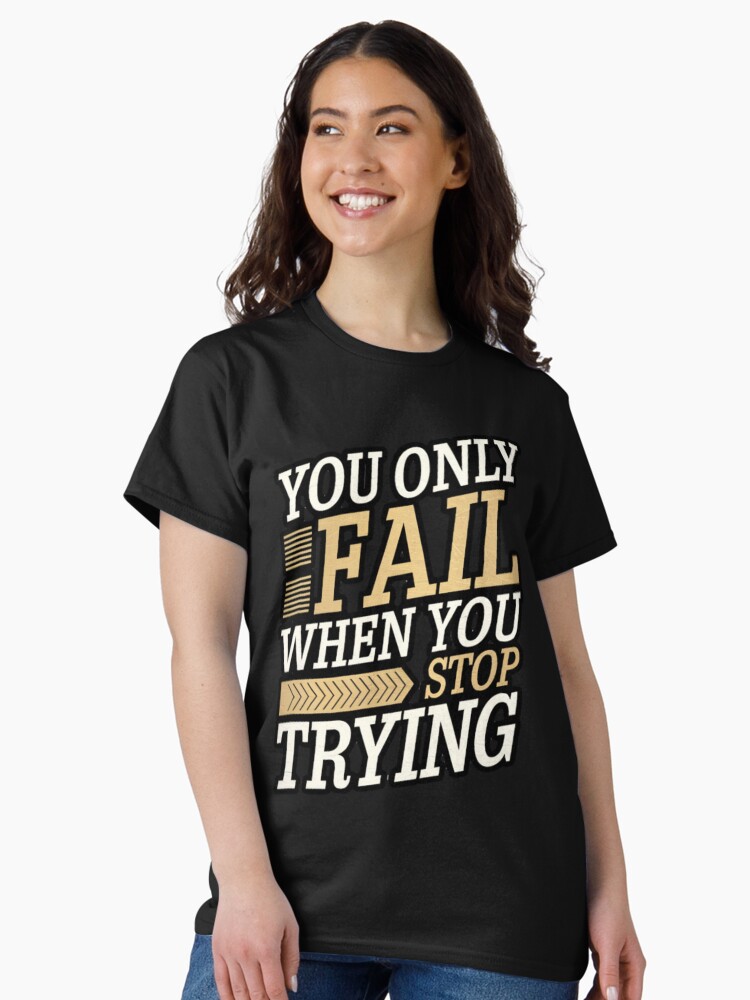 Thumbnail 2 of 7, Classic T-Shirt, Never Give Up: The Power of Perseverance designed and sold by Coollzone.