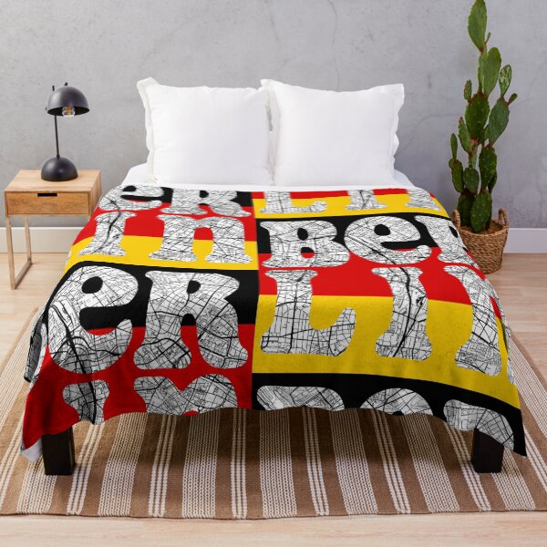 Item preview, Berlin City Map Typography - Germany Flag Urban Design designed and sold by Michael van der Hoorn.