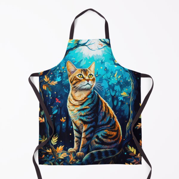 Item preview, Forest Cat Under Moonlight designed and sold by MargaretWiktor.
