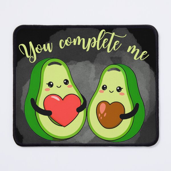 Item preview, You Complete Me Avocado Couple designed and sold by Klaudesign.