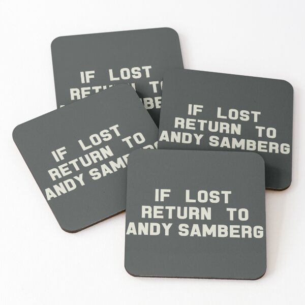 Item preview, If Lost Return to Andy Samberg Tee designed and sold by deluluhaze.