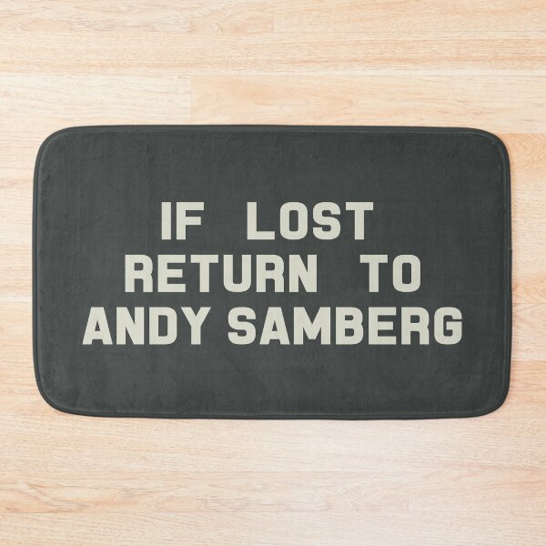 Item preview, If Lost Return to Andy Samberg Tee designed and sold by deluluhaze.