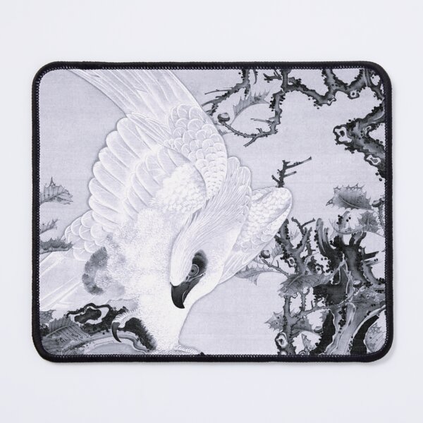 Item preview, Jakuchū/Old Pine Tree and Peacock from the Colorful Realm of Living Beings｢枯木鷲猿図｣ designed and sold by LOVEandPIECE-JP.