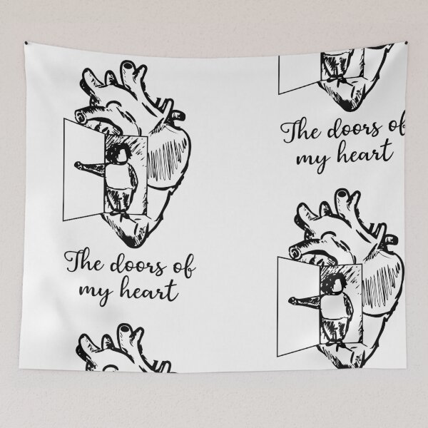 Item preview, The doors of my heart are open designed and sold by Borbulhastudio.