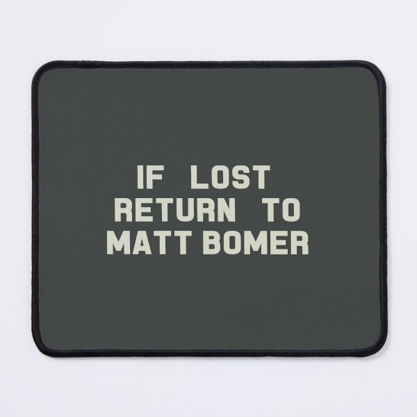 Item preview, If Lost Return to Matt Bomer Tee designed and sold by deluluhaze.