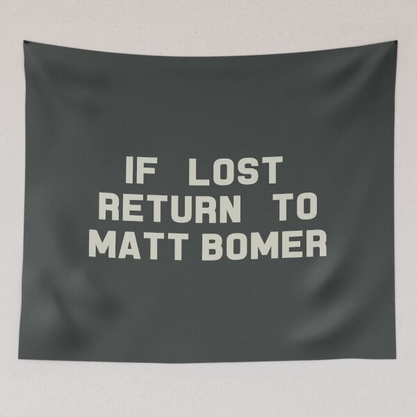 Item preview, If Lost Return to Matt Bomer Tee designed and sold by deluluhaze.