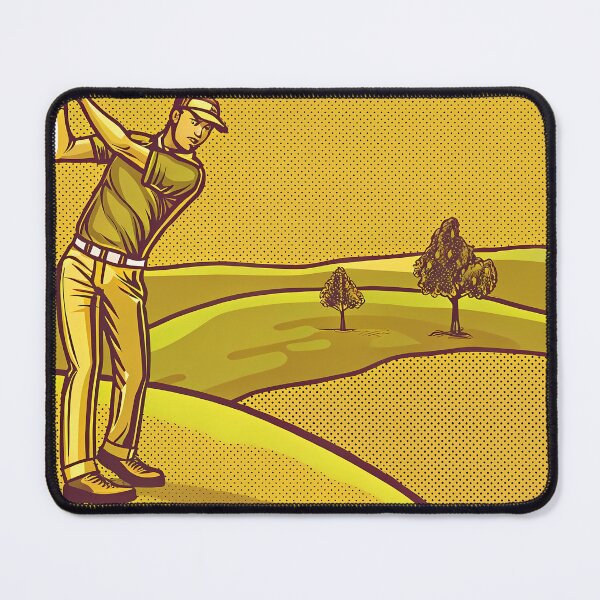Artikelvorschau, Champion Golfplatz Kunst Sport Illustration Golf Landschaft entworfen und verkauft von ART ATTACK ZONE.