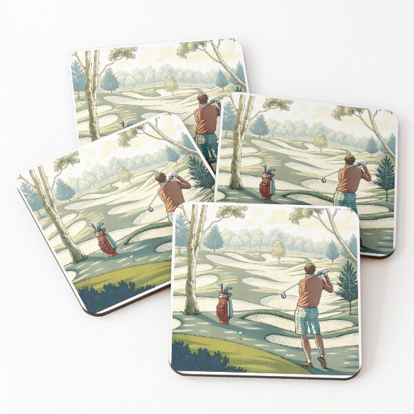 Item preview, Vacation Golf Course Art Sport Illustration Golfing Landscape designed and sold by ART ATTACK ZONE.