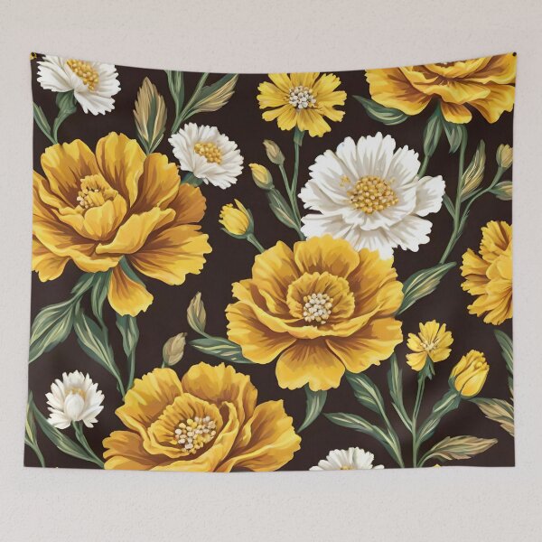Item preview, Yellow and White Carnations Mother Spring designed and sold by Ciervo Primavera.