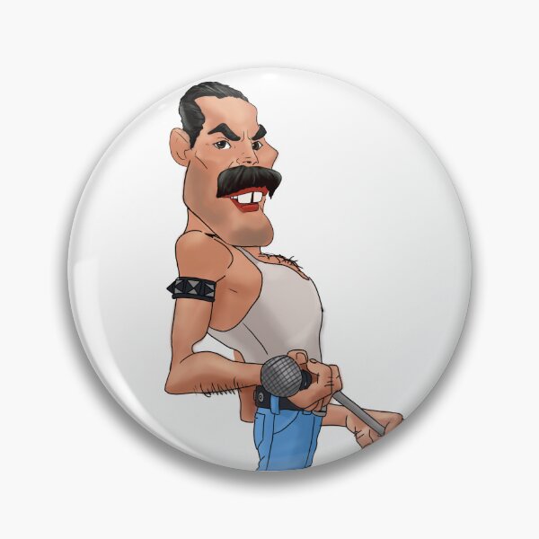 Item preview, custom caricatures! Freddie Mercury designed and sold by Borbulhastudio.