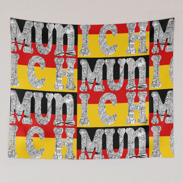 Item preview, Munich City Map Typography – Germany Urban Art with Bavarian Style designed and sold by Michael van der Hoorn.
