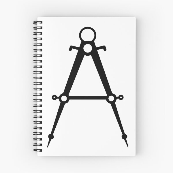 Item preview, Math Compass Silhouette for Geometry and Engineering designed and sold by theartfulaspie.