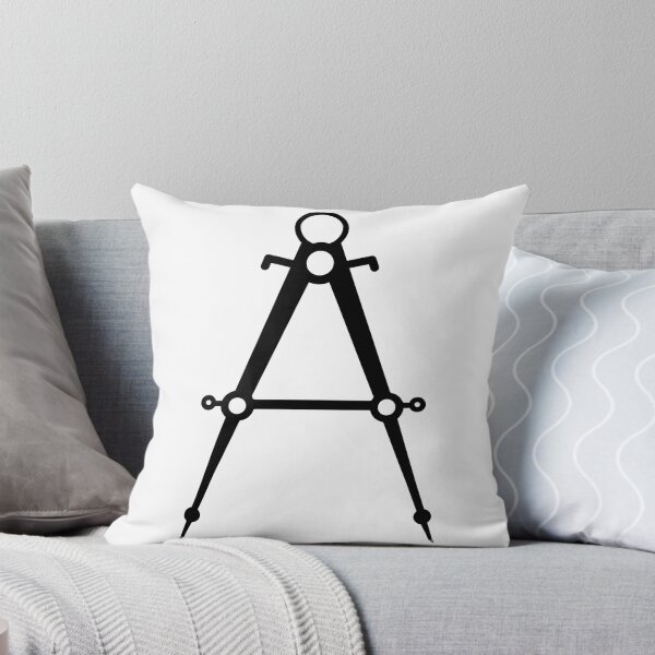 Item preview, Math Compass Silhouette for Geometry and Engineering designed and sold by theartfulaspie.