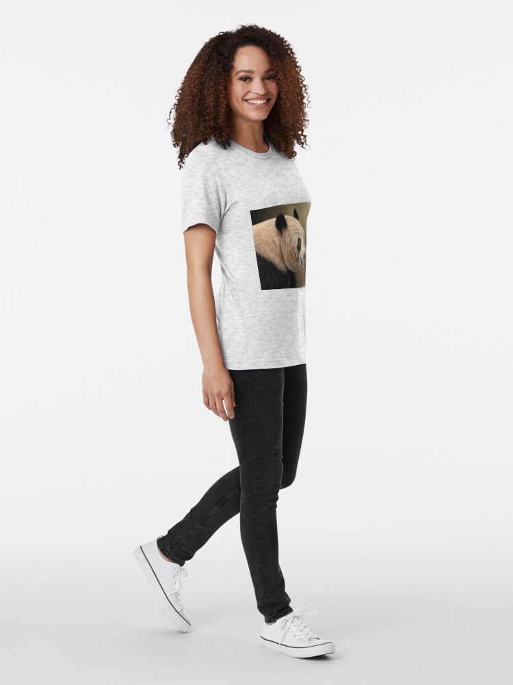Alternate view of Giant Panda Tri-blend T-Shirt