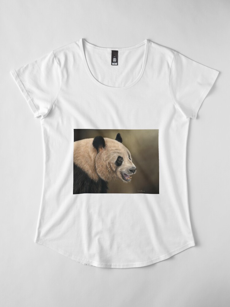 Alternate view of Giant Panda Premium Scoop T-Shirt