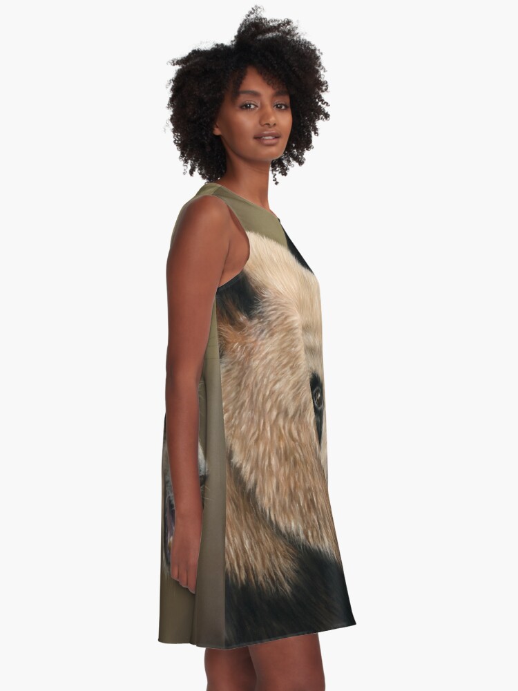 Alternate view of Giant Panda A-Line Dress
